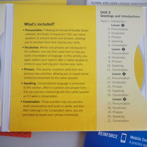 Rosetta Stone French Francais Level 1 Version 4 Learn Language With Headphones - Picture 15 of 16